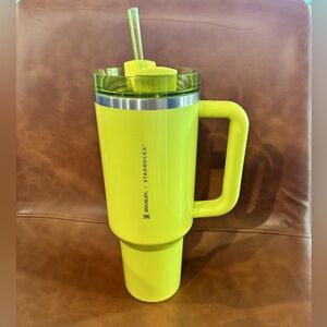 Starbucks  | Stanley 40oz tumbler - Neon Yellow